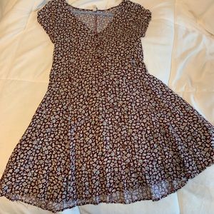 Brown flower dress